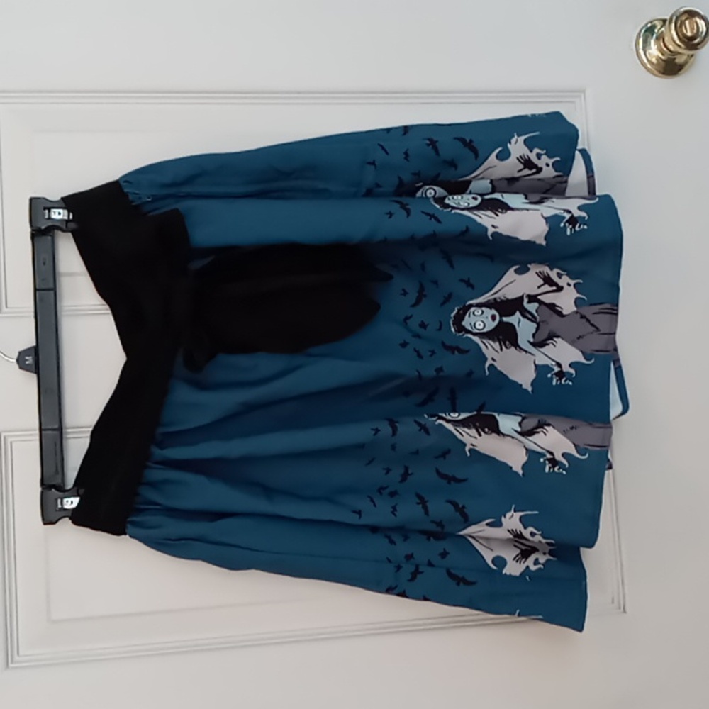Unique vintage corpse bride skater skirt